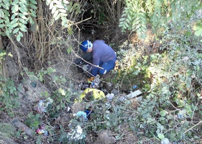 Pontesuero, rimossa una discarica abusiva dai volontari della Protezione civile