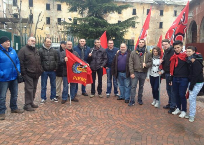 Presidio al Tribunale per gli operaiLagor licenziati con la legge Fornero