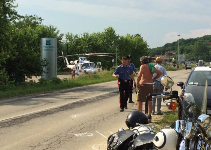 Scontro moto-trattore vicino al Colle Don Bosco, ferito anche bambino di 9 anni