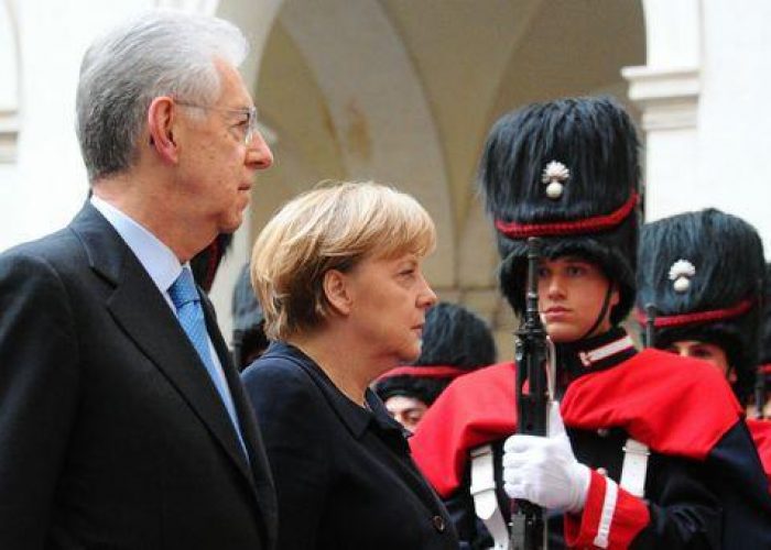 Ue/ Merkel: Monti difende con molta decisione interessi Italia