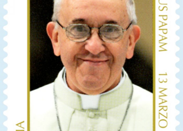 Un francobollo dedicato a Papa Francesco