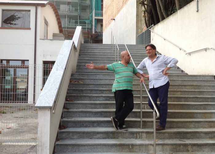Una scala tra via Arò e l'universitàAncora incognite sulla Palazzina Comando