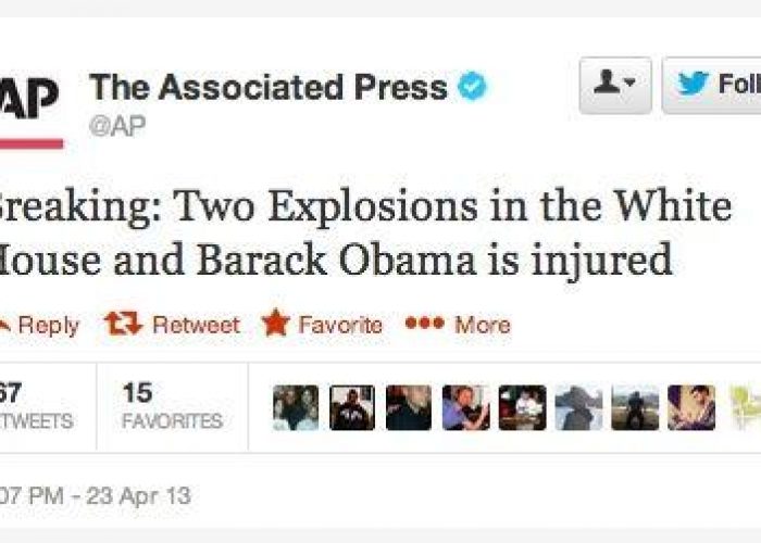 Usa/ Hackerato Twitter di AP su falso attentato a Obama